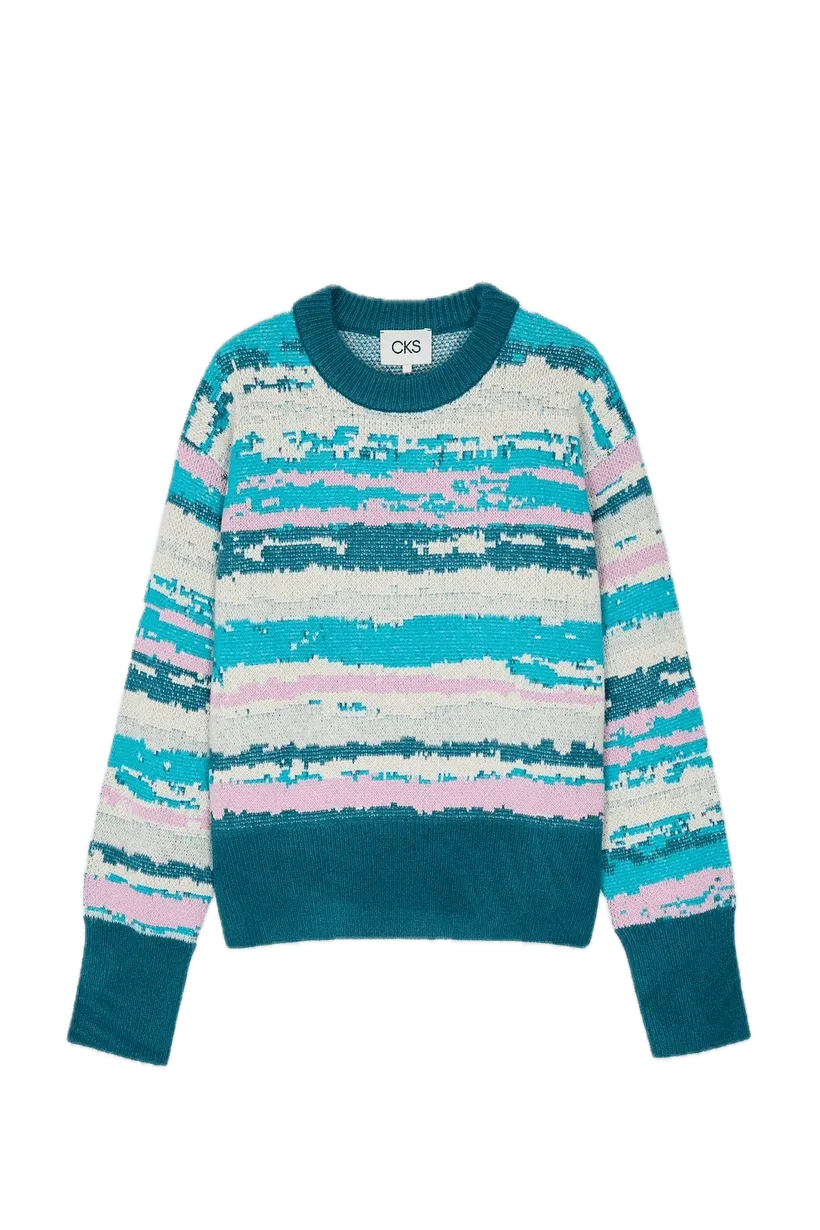 Jersey CKS Pastinac Blue - ECRU