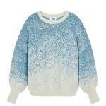 Jersey CKS Percent Vivid Blue - ECRU