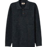 Jersey con cuello polo TIFFOSI Eugene azul oscuro — flat frontal con fondo transparente