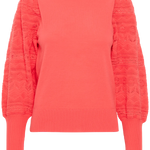 Jersey ICHI Arissi Calypso Coral - ECRU