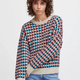 Jersey ICHI Kamara Hawaiian Ocean - ECRU