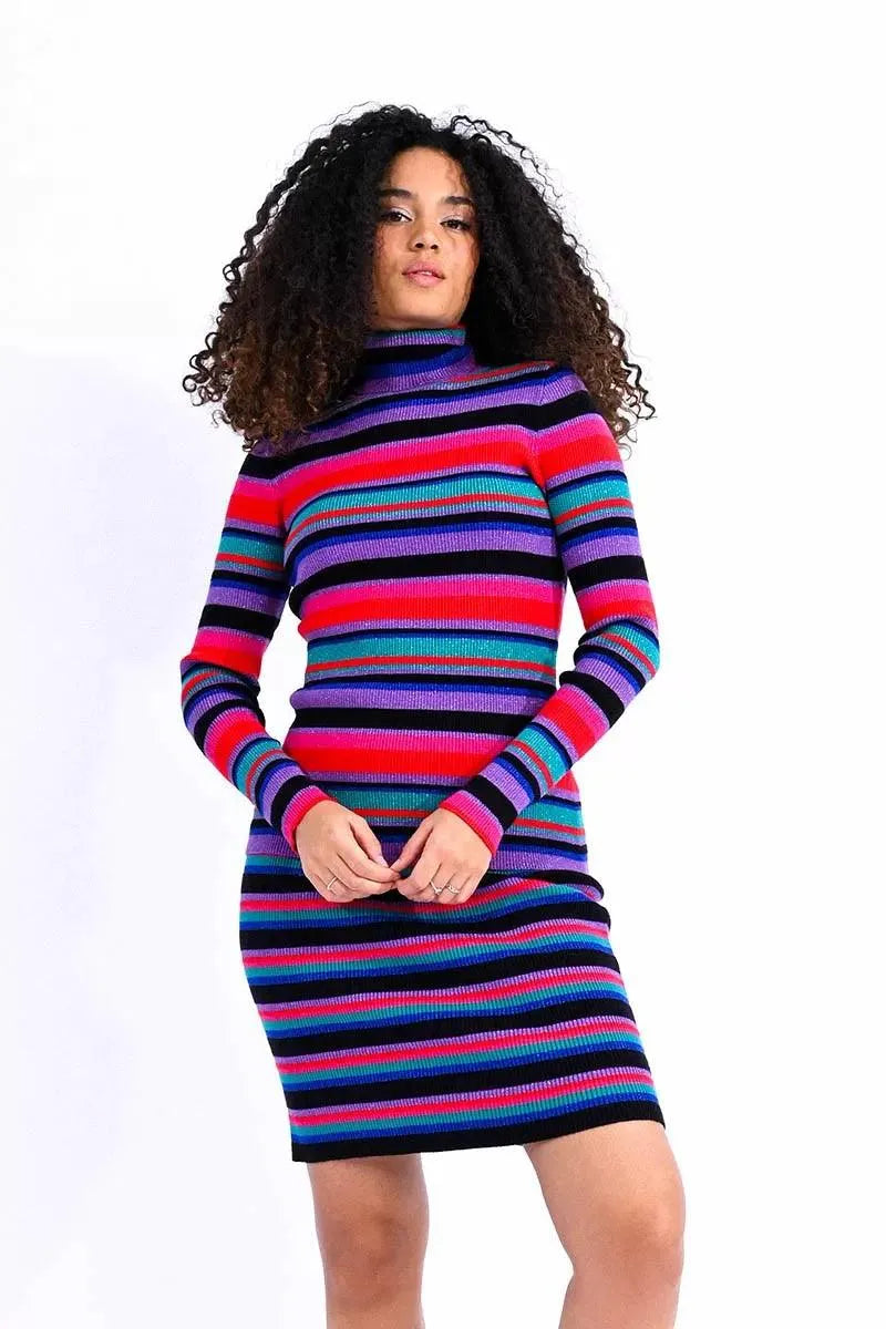 Jersey Lili Sidonio de Manga Larga Estampado Rayas - ECRU