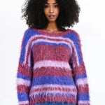 Jersey Molly Bracken de Manga Larga Estampado Rayas - ECRU