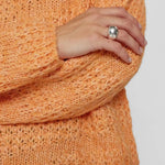 Jersey Nümph Telsa Tangerine - ECRU