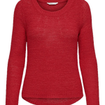 Jersey ONLY Geena Flame Scarlet - ECRU