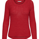 Jersey ONLY Geena Flame Scarlet - ECRU