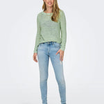 Jersey ONLY Geena Subtle Green - ECRU
