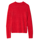 Jersey Salsa Jeans de Punto con Efecto Pelo Rojo - ECRU