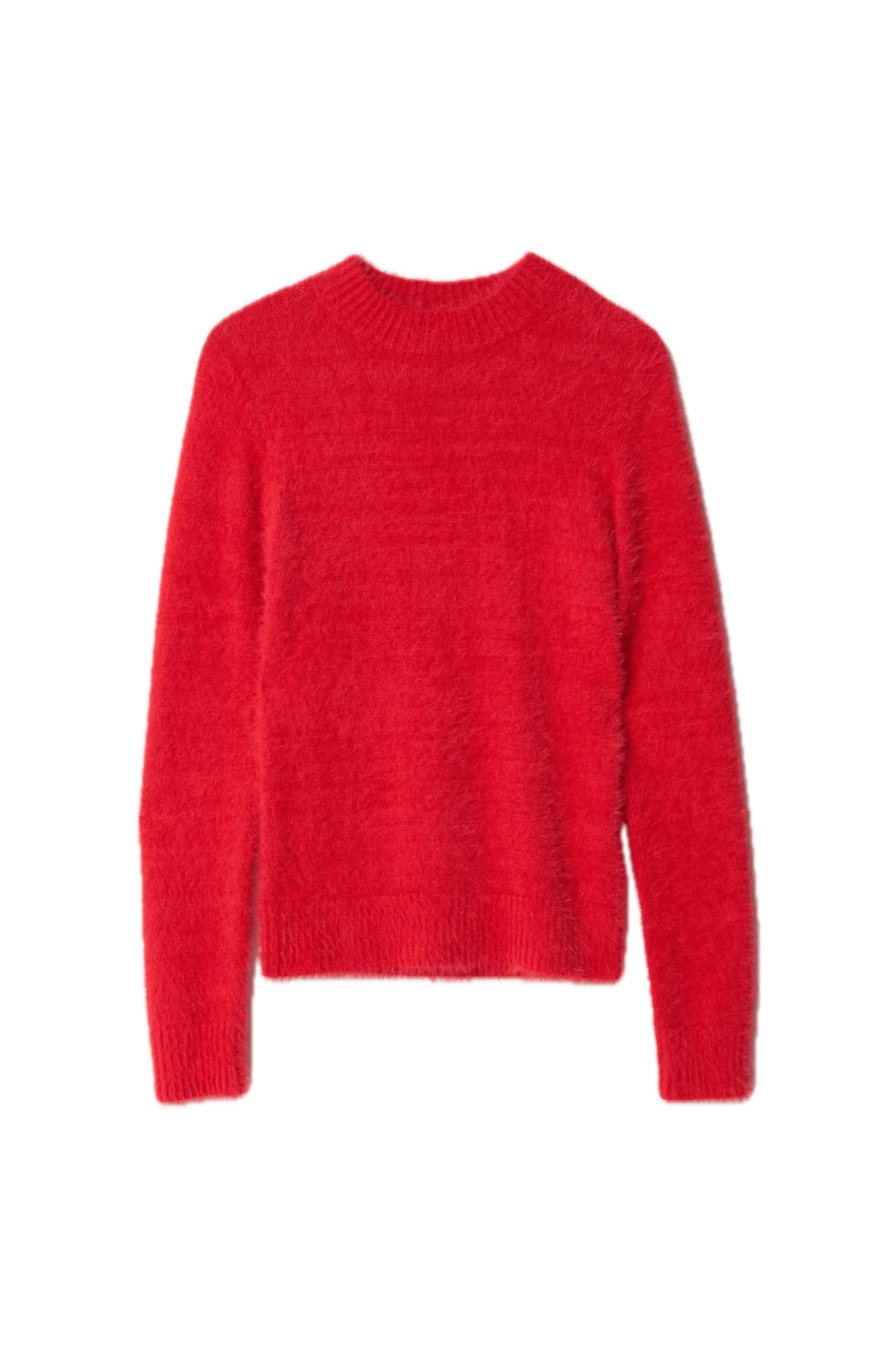 Jersey Salsa Jeans de Punto con Efecto Pelo Rojo - ECRU