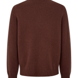 Jersey Samsøe Samsøe Sapatrik Sweater 132 Bitter Chocolate — espalda