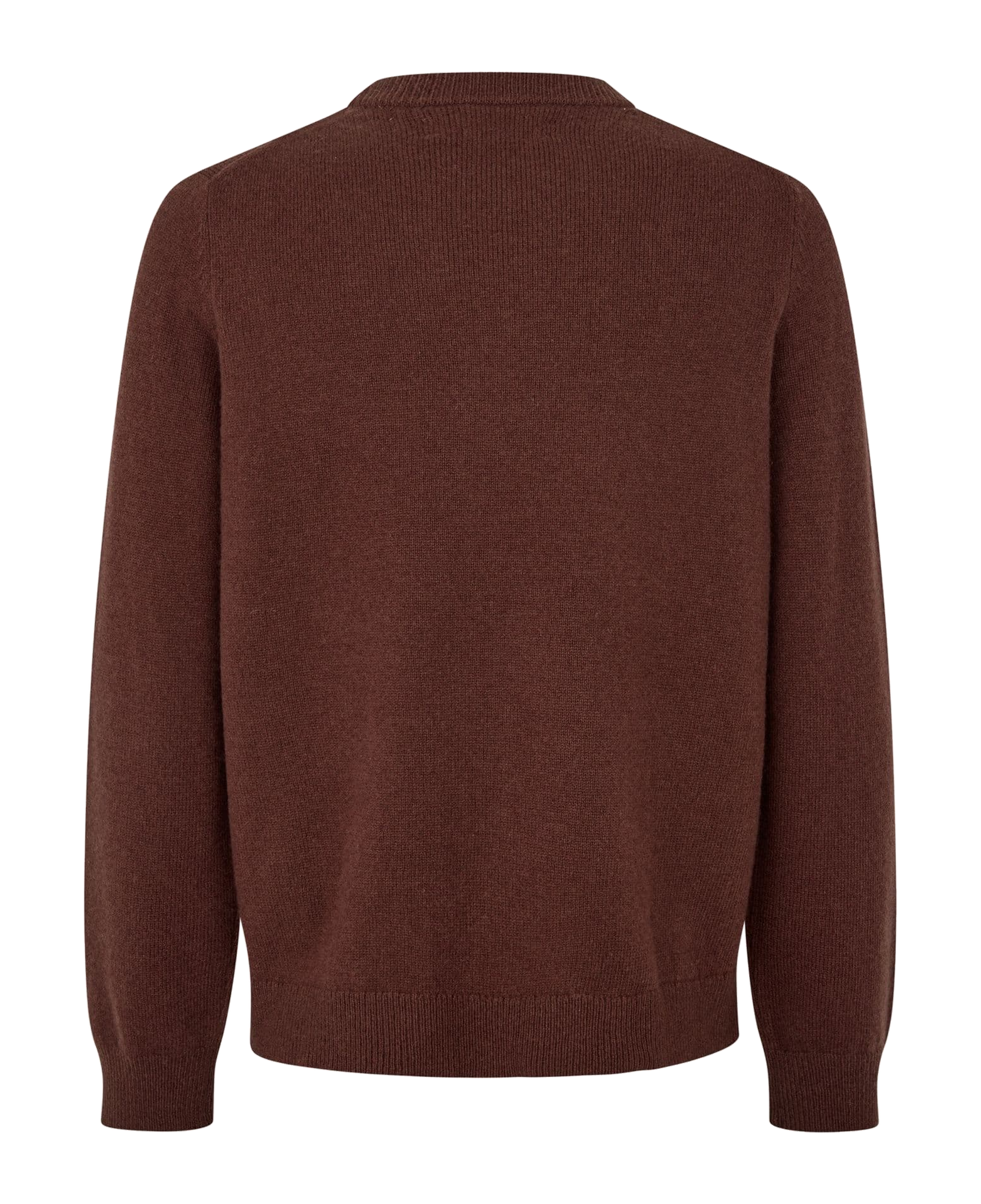Jersey Samsøe Samsøe Sapatrik Sweater 132 Bitter Chocolate — espalda