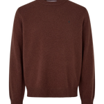 Jersey Samsøe Samsøe Sapatrik Sweater 132 Bitter Chocolate — frente