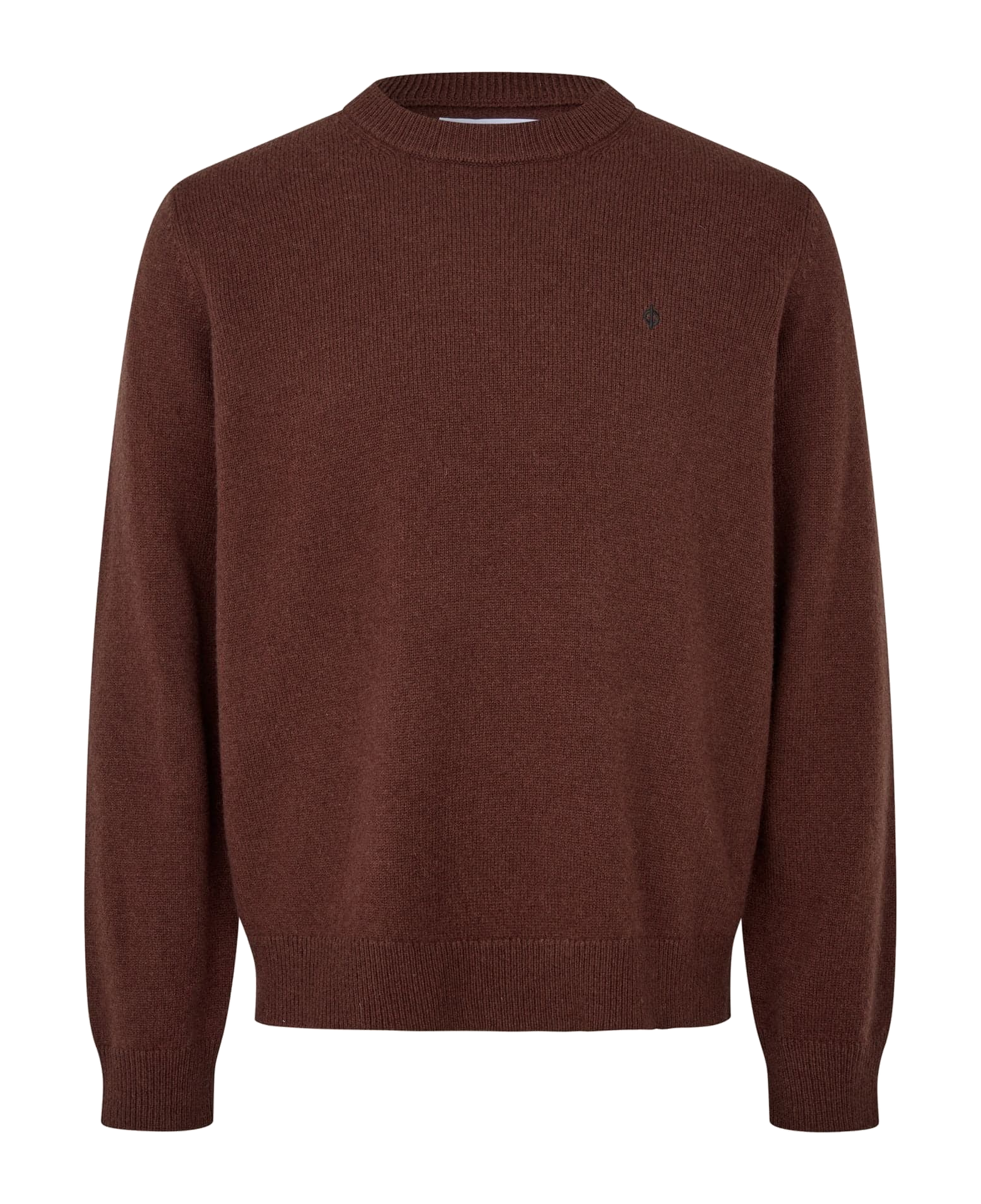 Jersey Samsøe Samsøe Sapatrik Sweater 132 Bitter Chocolate — frente