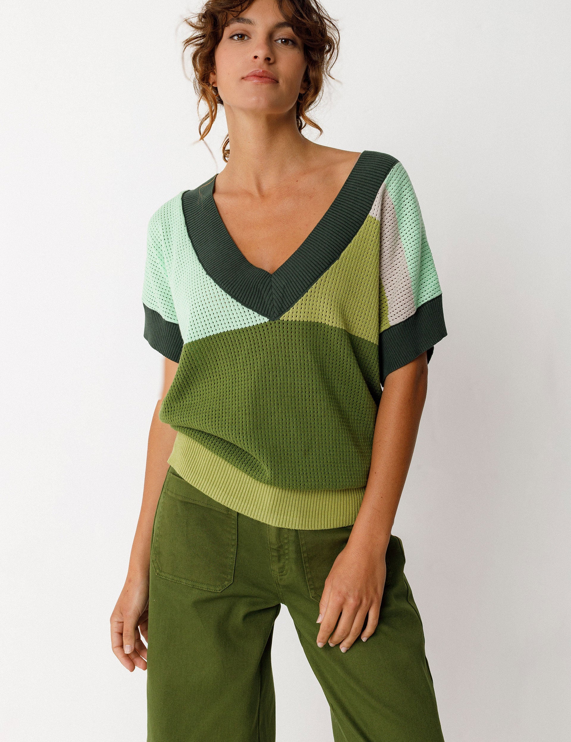 Jersey SKFK Gaxe Verde Oscuro - ECRU