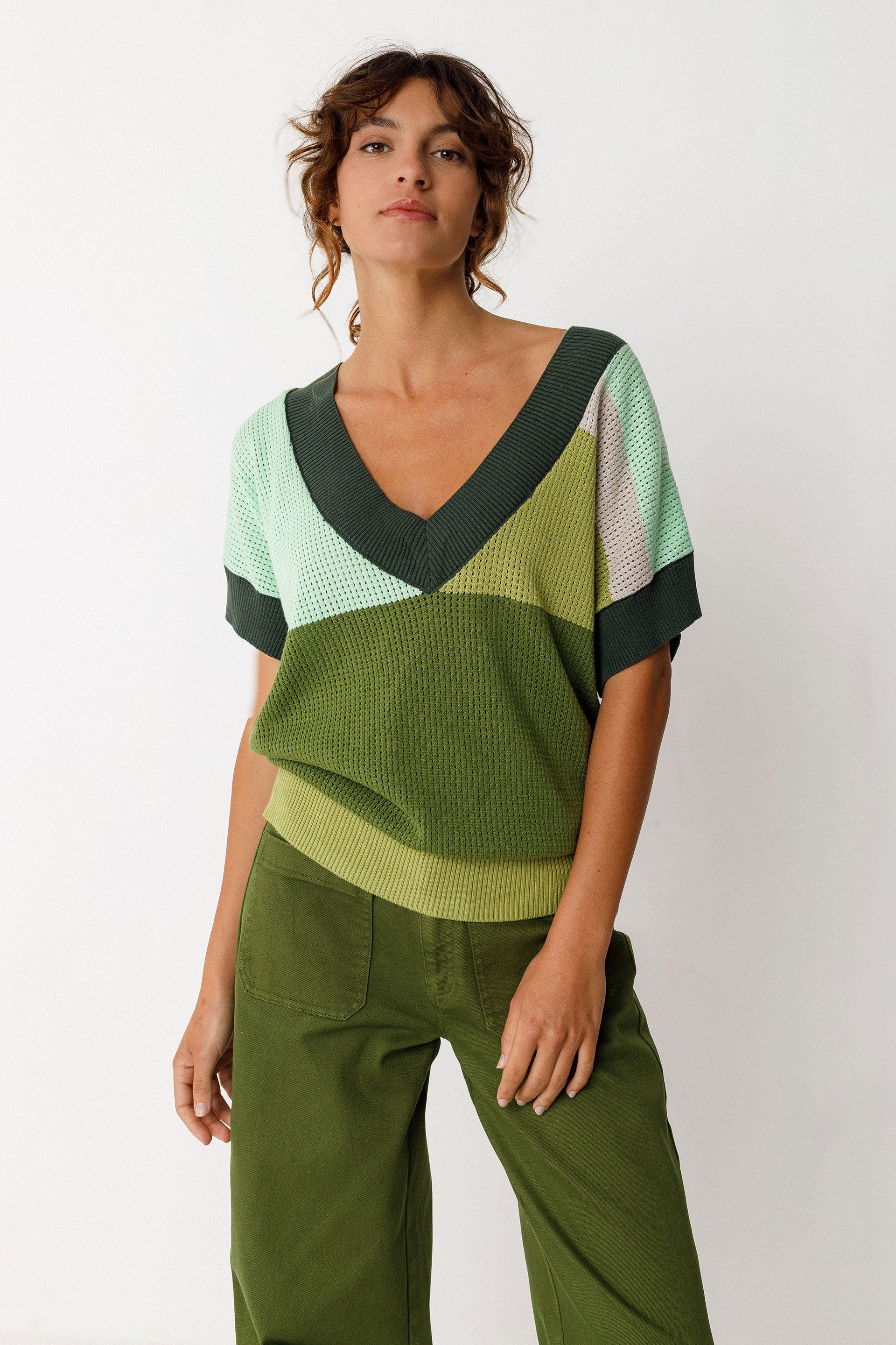 Jersey SKFK Gaxe Verde Oscuro - ECRU
