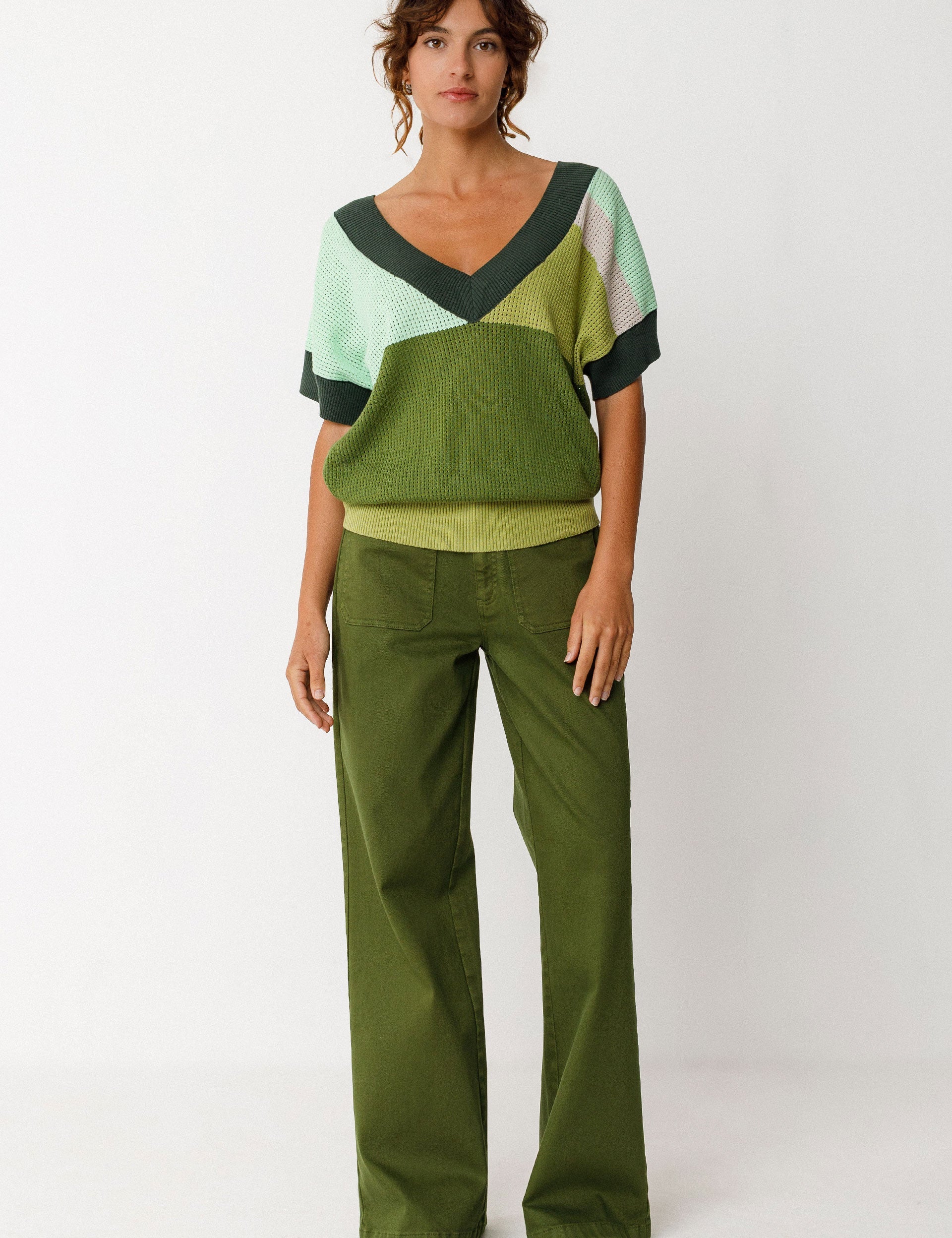Jersey SKFK Gaxe Verde Oscuro - ECRU