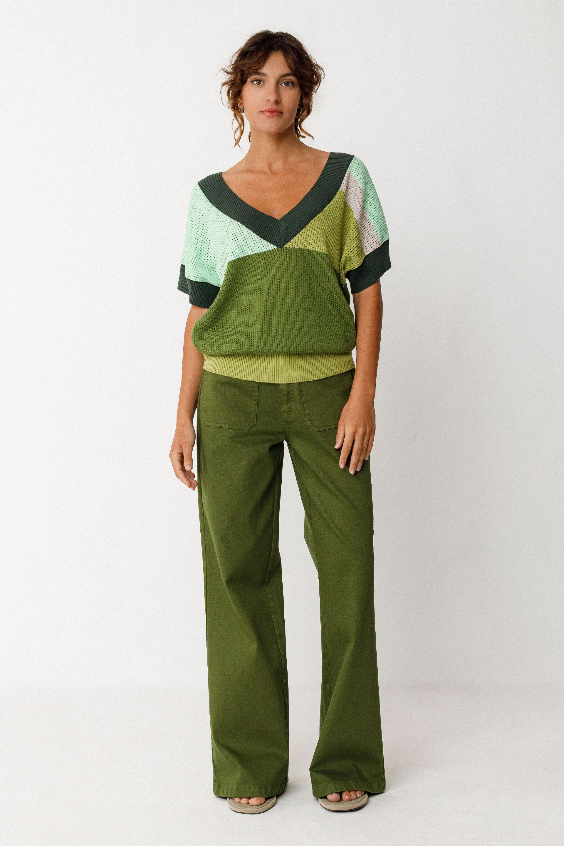Jersey SKFK Gaxe Verde Oscuro - ECRU