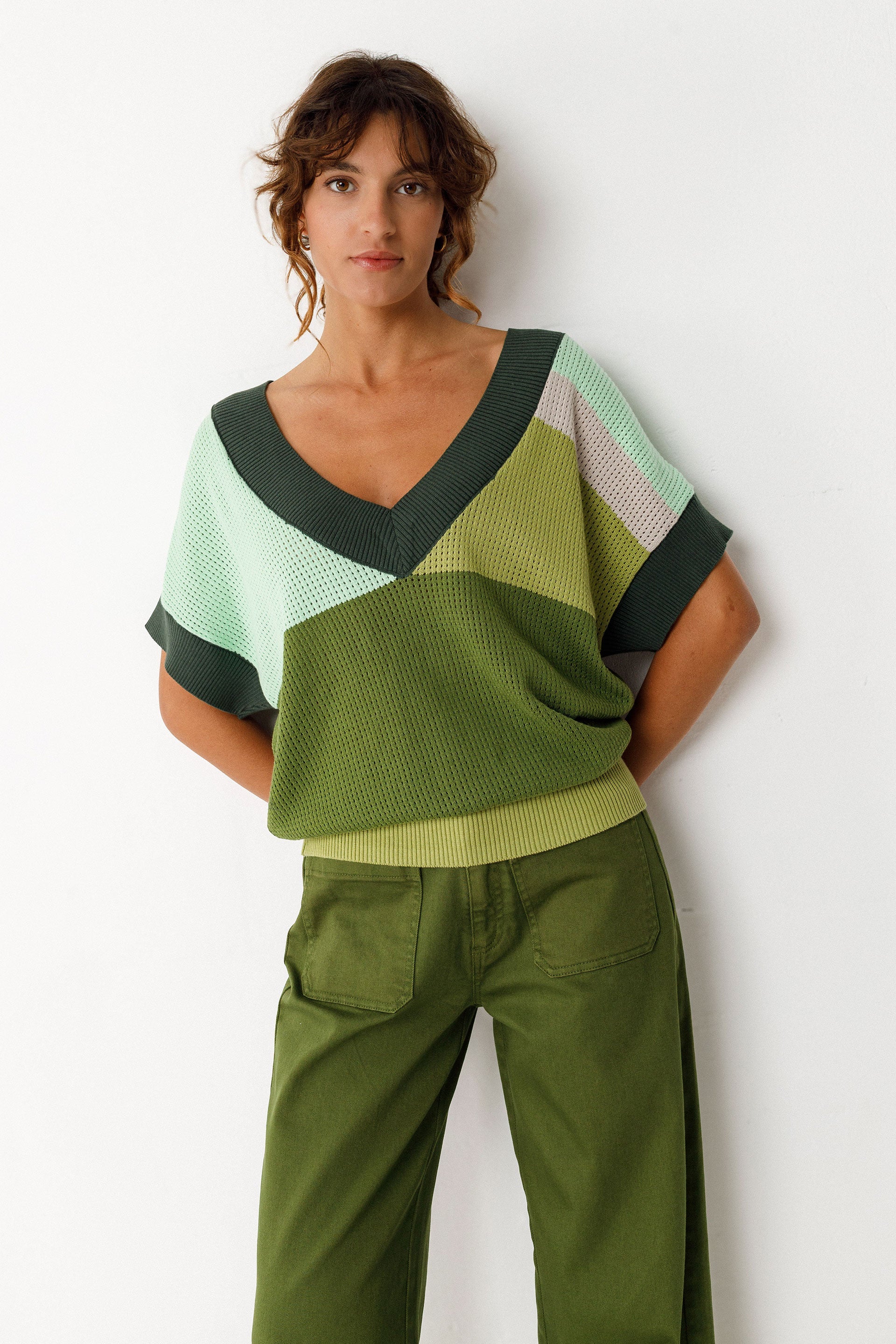 Jersey SKFK Gaxe Verde Oscuro - ECRU