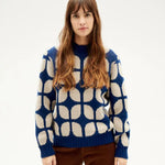 Jersey Thinking Mu Wallpaper Blue - ECRU