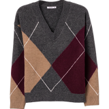 Jersey TIFFOSI Preppy 1 gris de rombos, flat frontal
