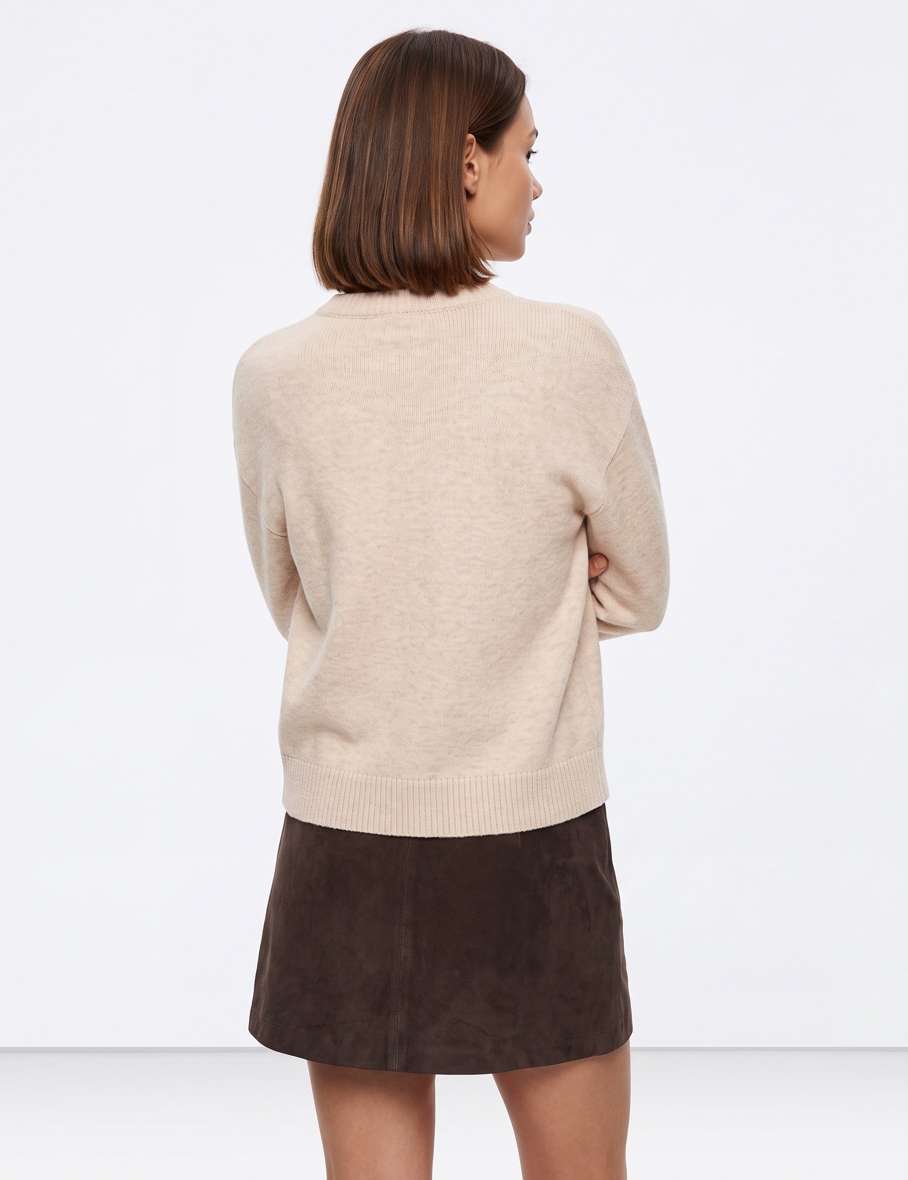 Jersey TIFFOSI Turner beige — espalda con modelo