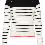 Jersey Vero Moda Alma Snow White Black - ECRU