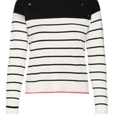 Jersey Vero Moda Alma Snow White Black - ECRU