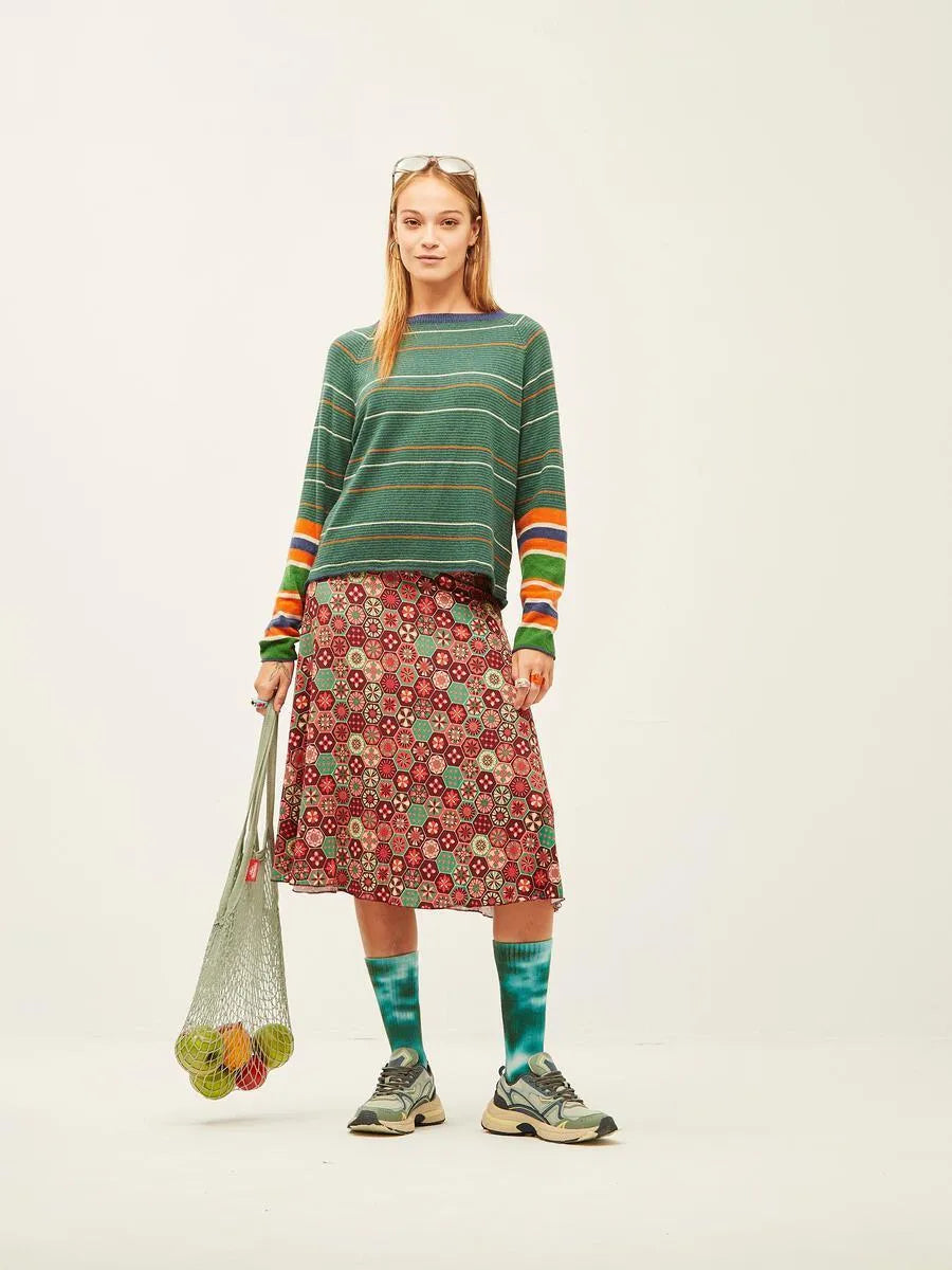 Jersey Xantik Raya Fina Verde - ECRU