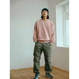 Sudadera KAPPY Pigment Sweatshirt Dusty Pink, vista frontal sobre modelo