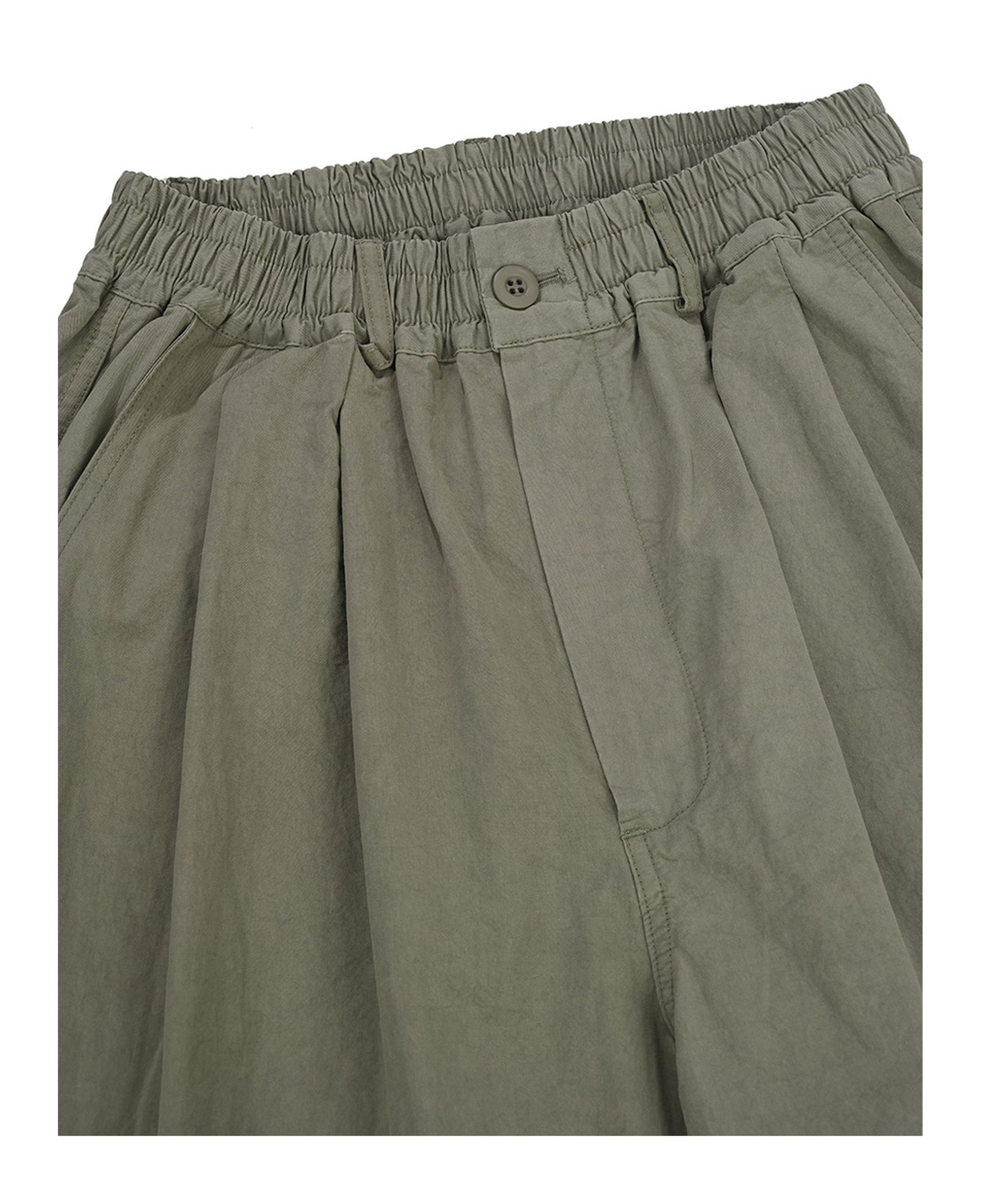 Pantalones KAPPY Bio Cotton Cargo Pants Khaki Beige, detalle de cintura
