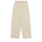 Pantalones KAPPY One Tuck Wide Fatigue Pants Beige, vista posterior
