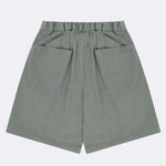Pantalones KAPPY Unisex Two Tuck Wide Half Light Gray · vista posterior y detalle