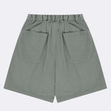 Pantalones KAPPY Unisex Two Tuck Wide Half Light Gray · vista posterior y detalle