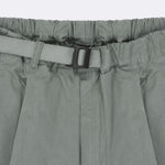 Pantalones KAPPY Unisex Two Tuck Wide Half Light Gray · vista posterior y detalle