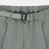 Pantalones KAPPY Unisex Two Tuck Wide Half Light Gray · vista posterior y detalle