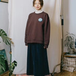 Sudadera KAPPY Pitch Fluff Sweatshirt Brown · fotografía oficial