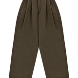 Pantalón KAPPY Two Tuck Wide Pants Brown - flat transparente
