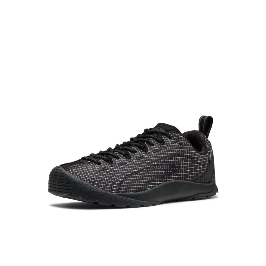 Zapatillas KEEN Jasper Nylon Waterproof Mujer Black, vista frontal en perspectiva