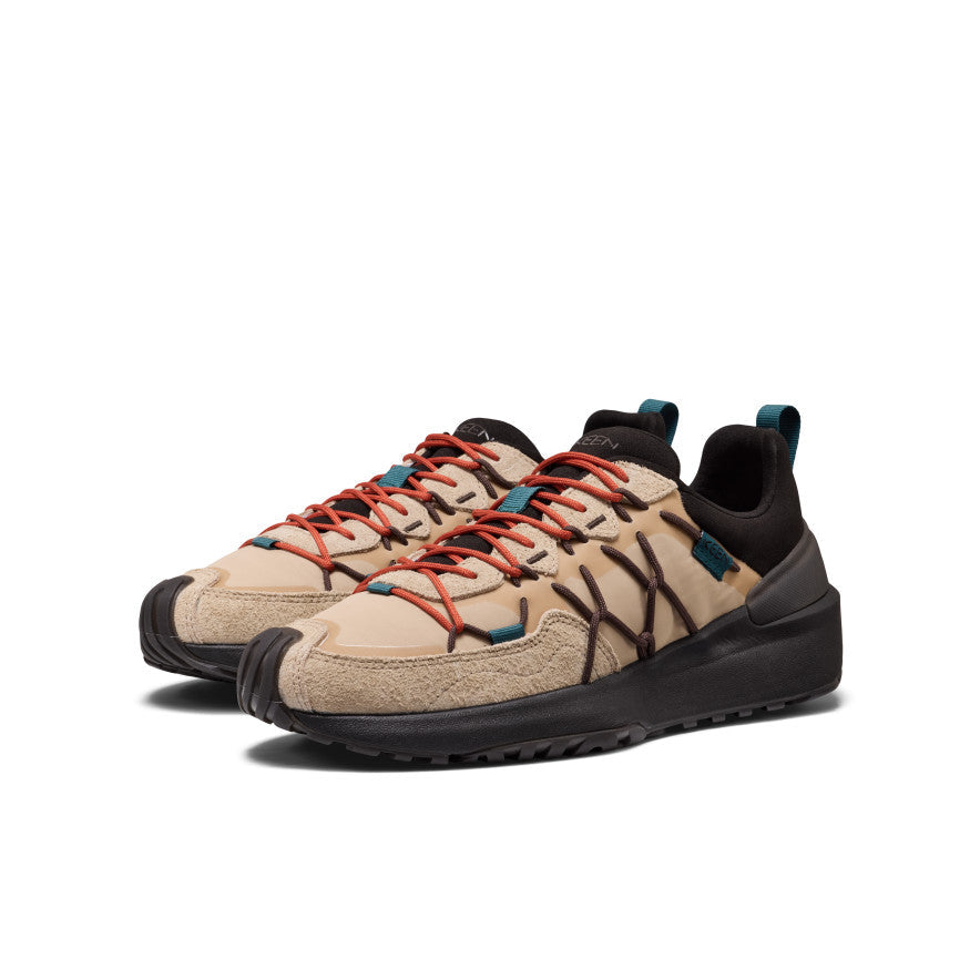 Zapatillas KEEN UNEEK Trekker Hombre Safari/Mediterranea, par de zapatillas en perspectiva