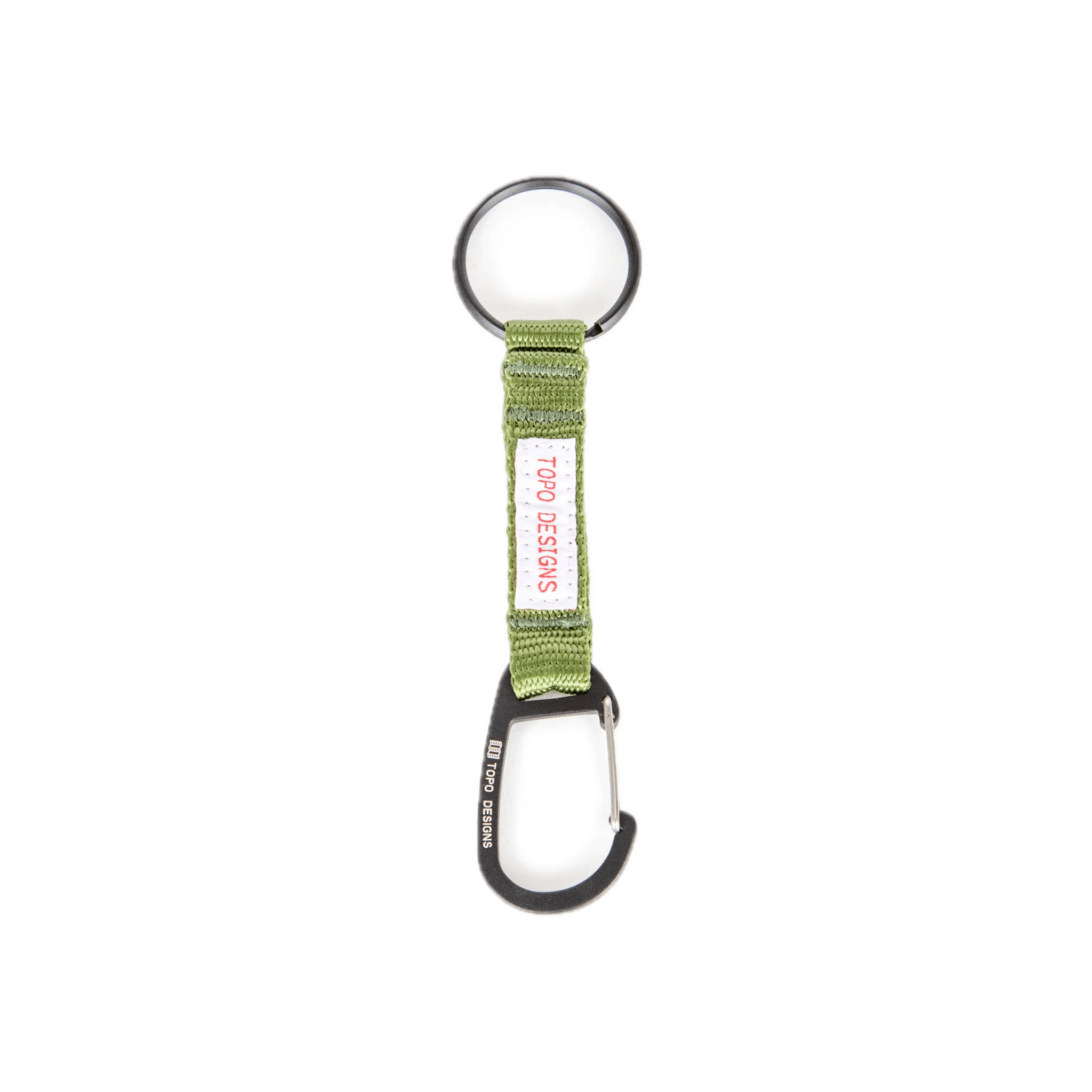 Key Clip Topo Designs Olive - ECRU
