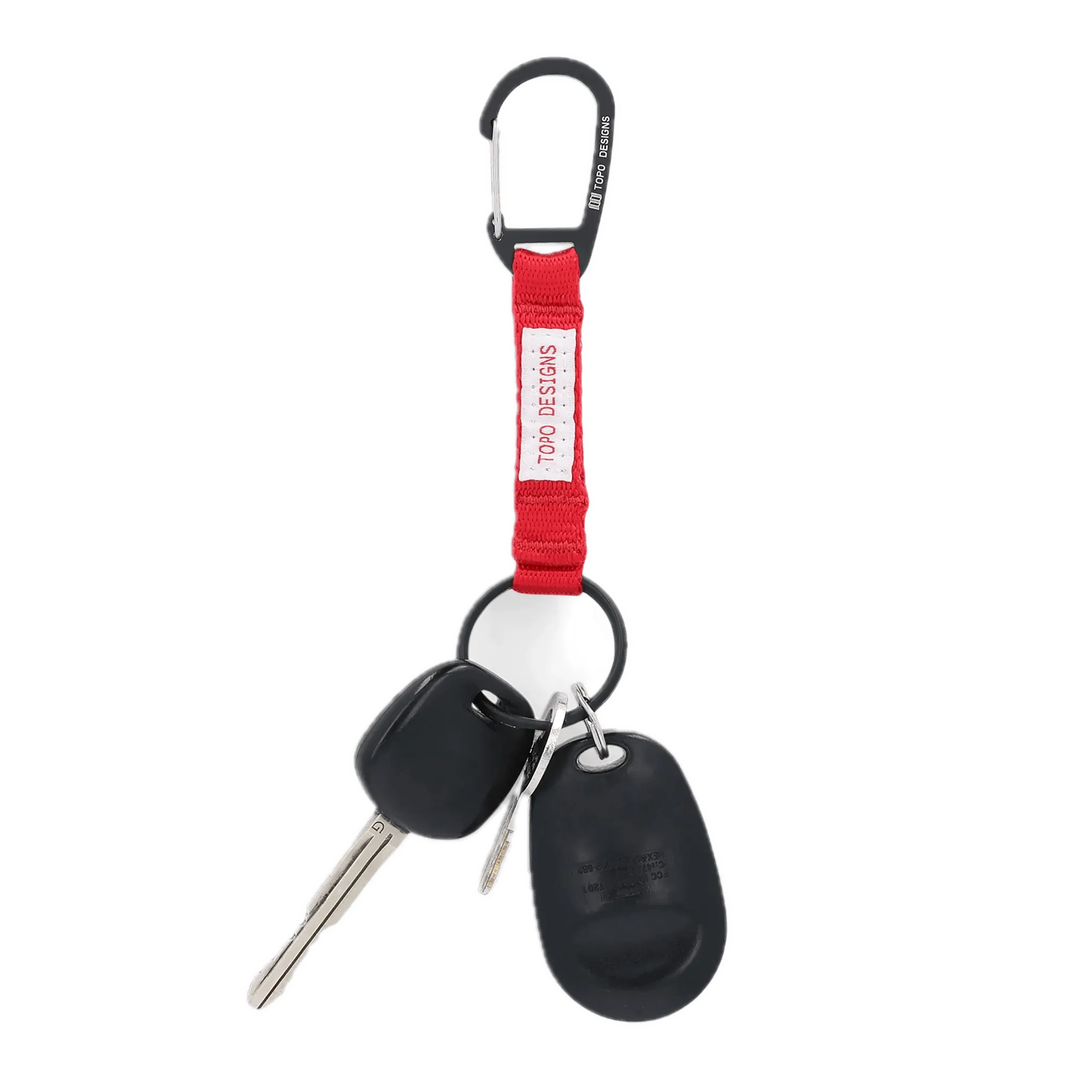 Key Clip Topo Designs Red - ECRU