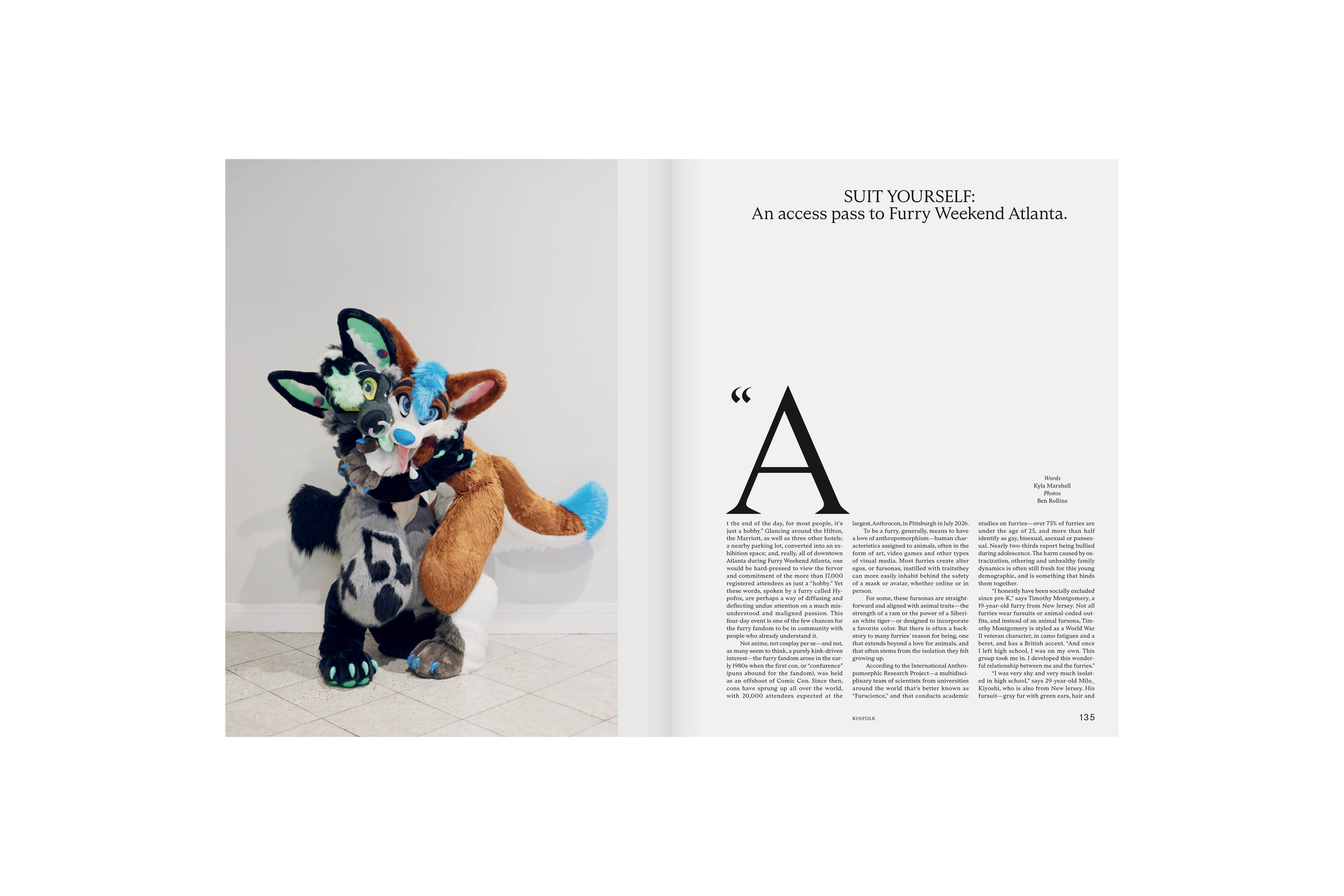 Revista KINFOLK 61, doble página de diseño y cultura