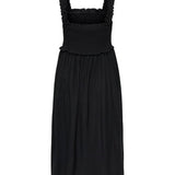 Vestido Largo ONLY Onllumira Black Smock detail