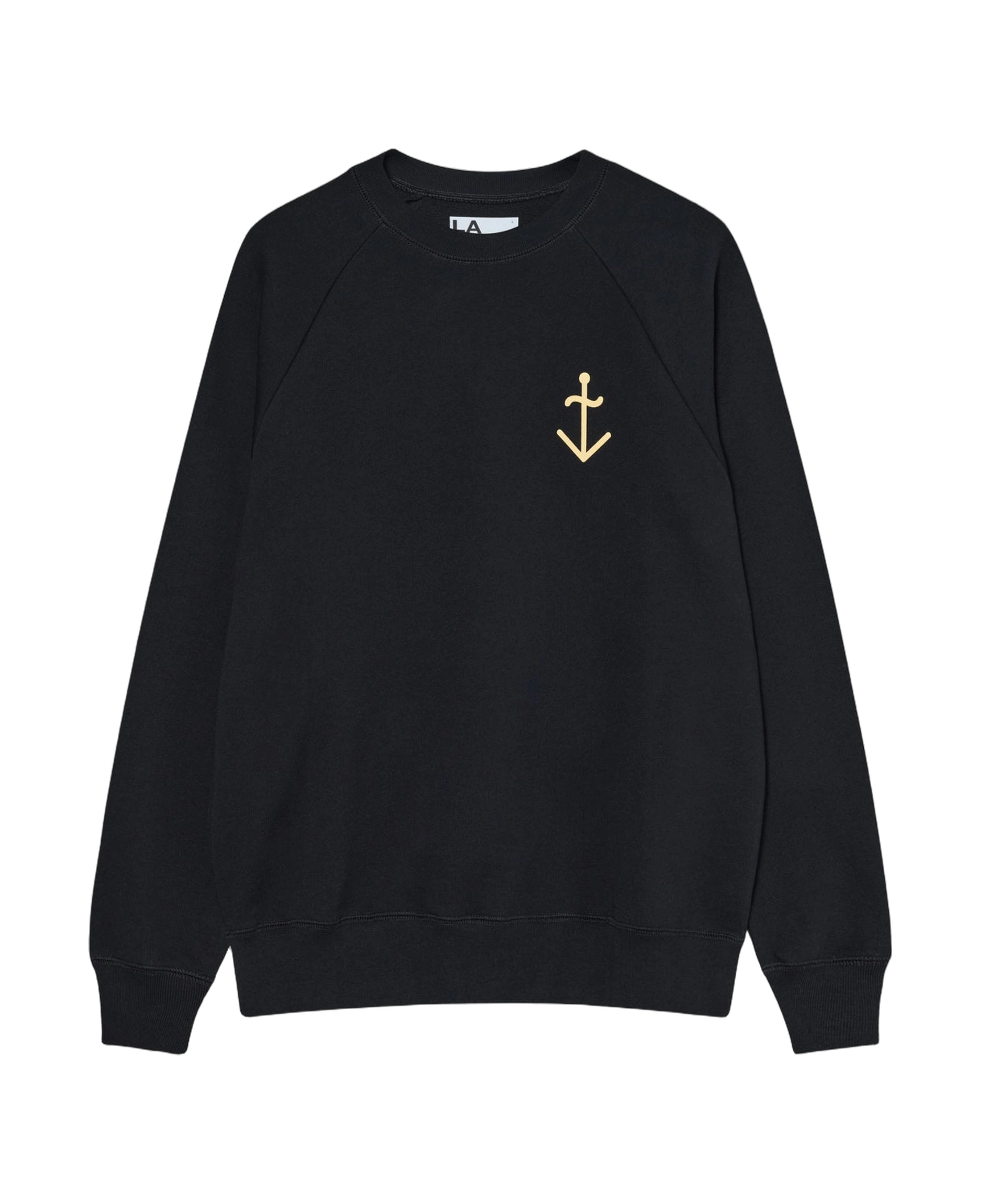 Sudadera LA PAZ Cunha Black / Yellow Logo — vista frontal