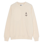 Sudadera LA PAZ Cunha Off-White / Brown Logo — vista frontal