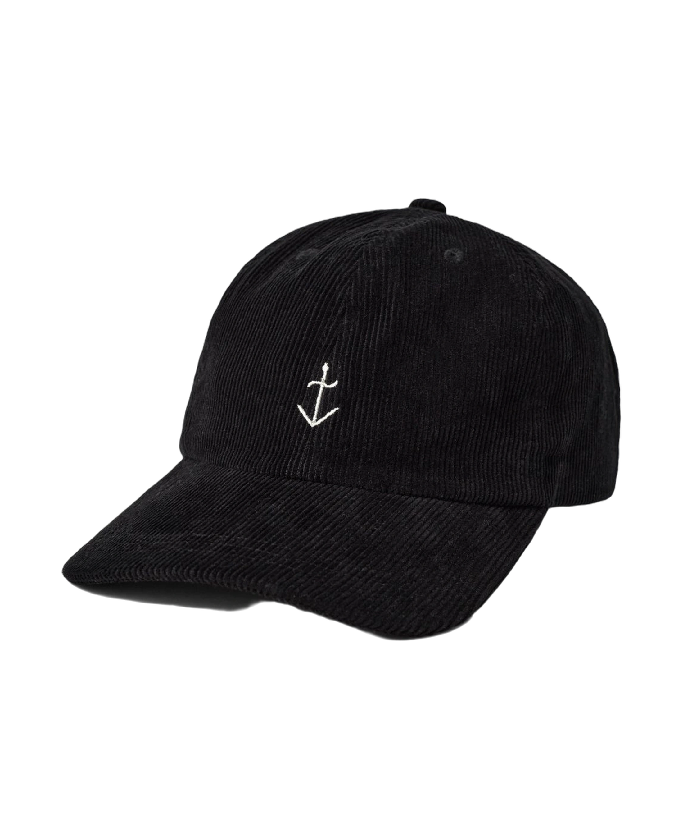Gorra LA PAZ Santos Black Baby Cord — vista frontal