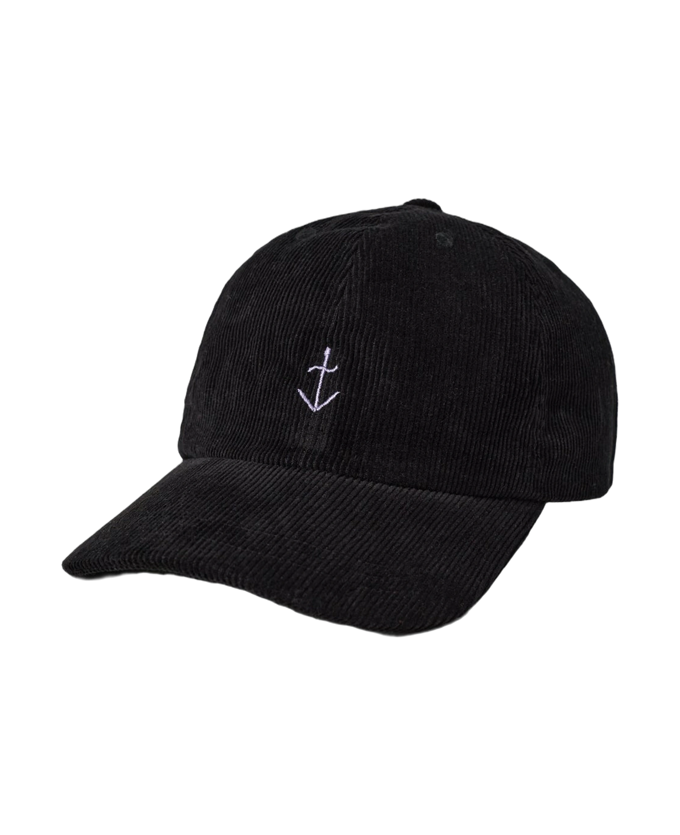 Gorra LA PAZ Santos Black Baby Cord/Grape — vista frontal