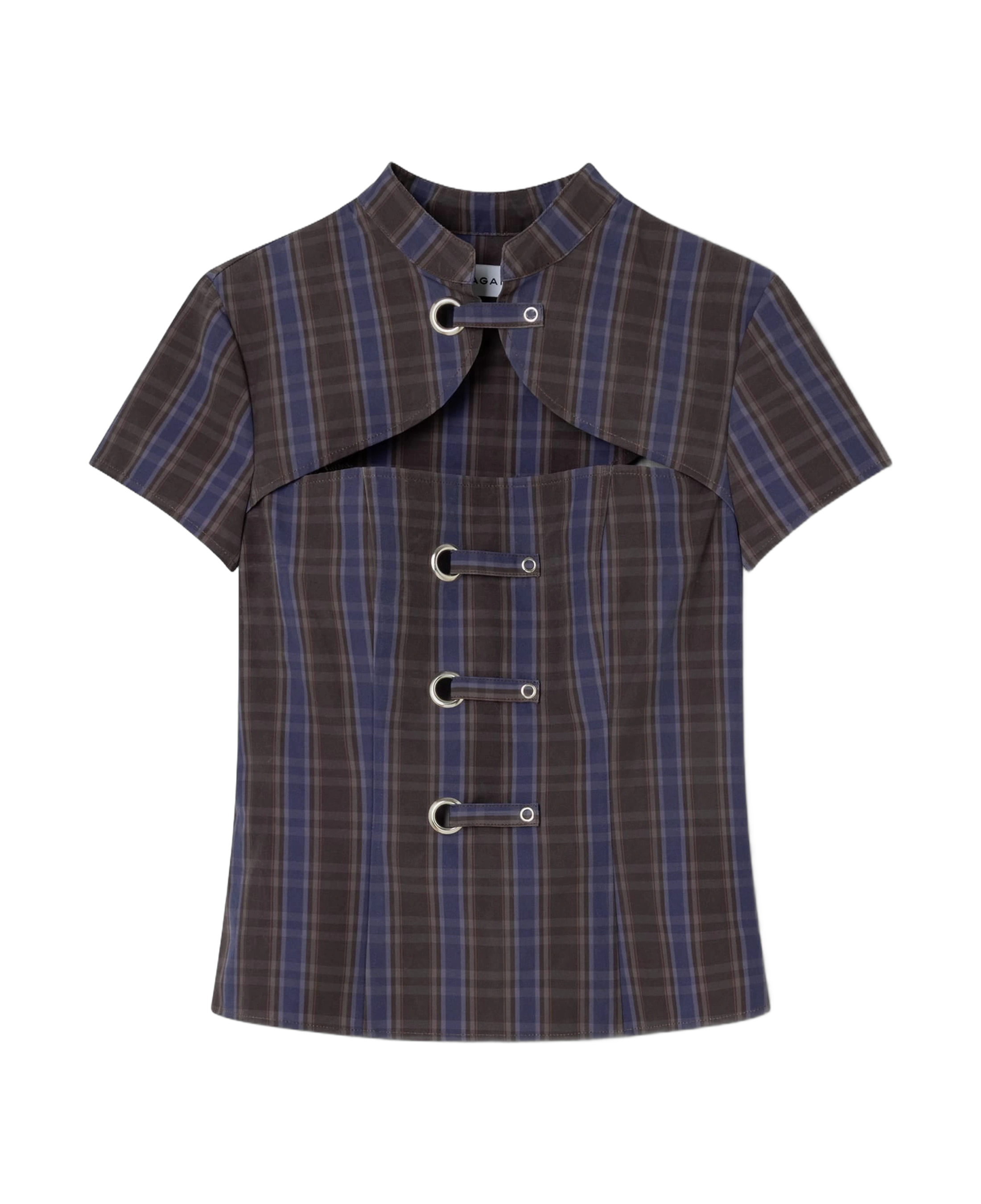 Top LAAGAM Azura Squared Brown - flat frontal