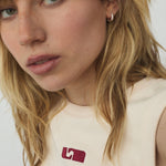 Top de tirantes LAAGAM Embroidered Logo Ecru - imagen 2