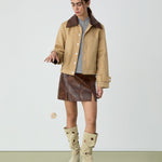 Chaqueta LAAGAM Braidy Beige - imagen 1